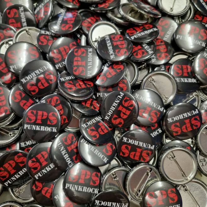 SPS - buttons for band 🧷⛓️ #punkstore #punk #punkrock #rock #metal #tričko #nášivka #placka #mikina #punkstorepraha #punks...
